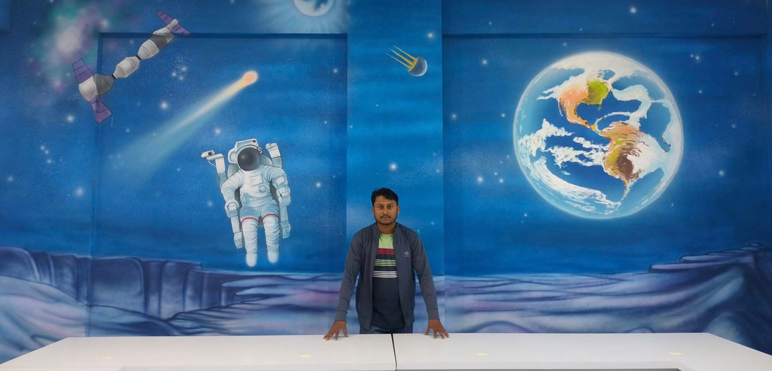 Earth On Wall