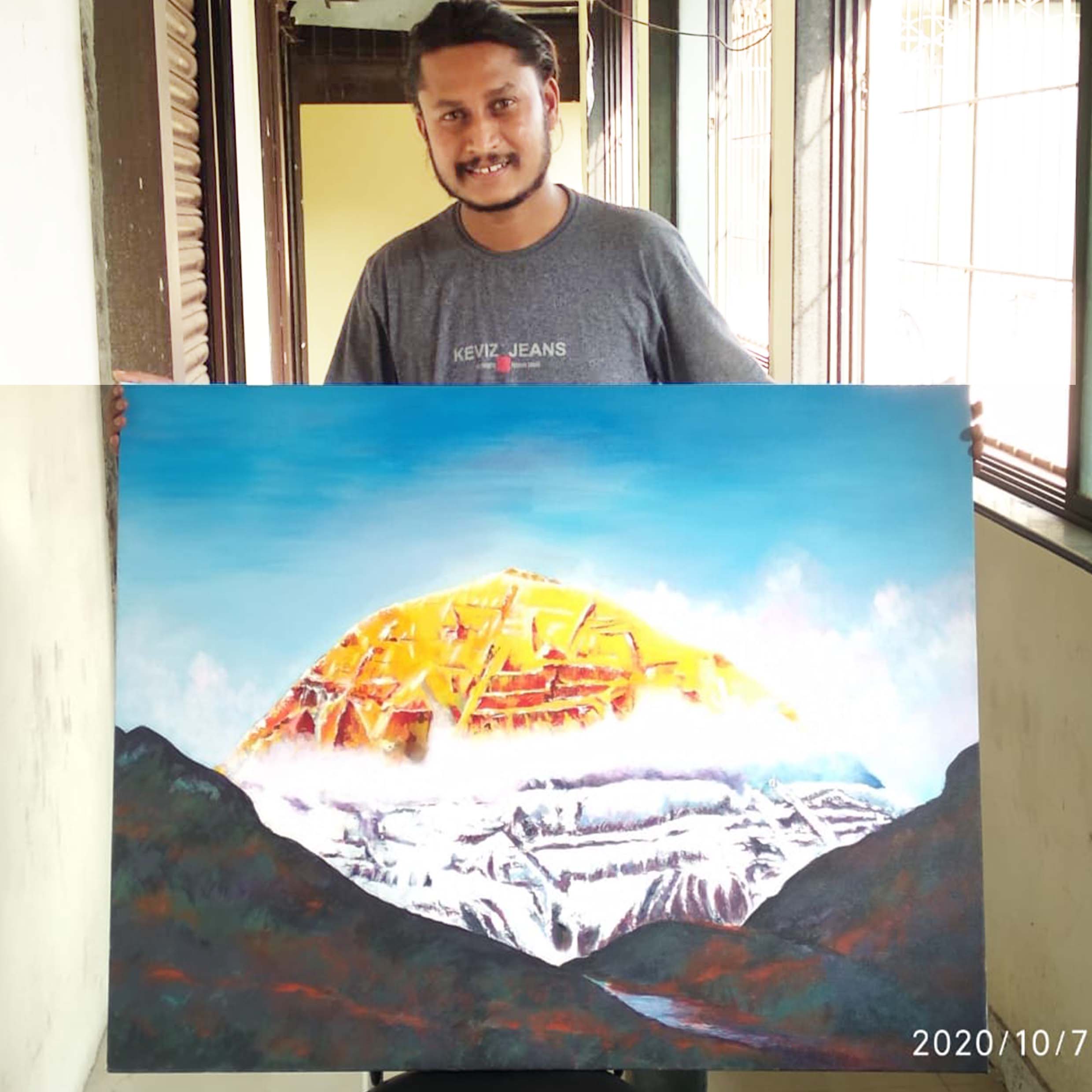 Kailash Parvat Painting